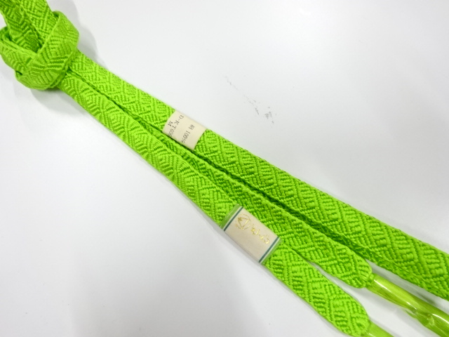 未使用品　正絹　手組帯締め